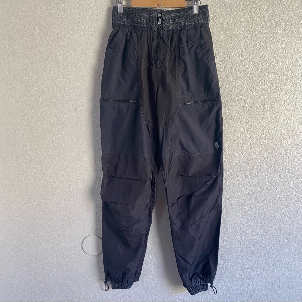 Free People Movement Wherever I Roam Pants Black Jogger Track